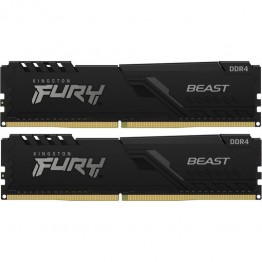 Memorie RAM Kingston Fury Beast, 32 GB DDR4, 3200 Mhz, Kit format din doua placute